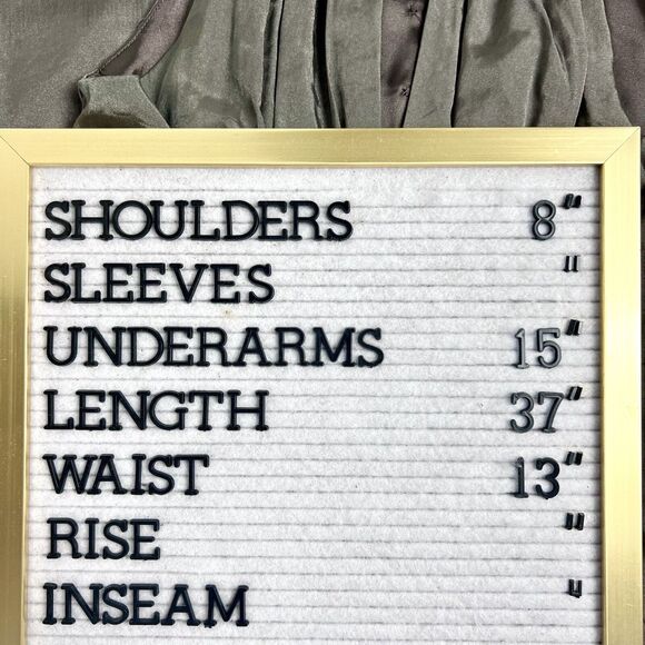 Cocktail Dress by Esley Silky Flowy Gathered Party Wedding Cocktail Pewter Sz S - Picture 10 of 10